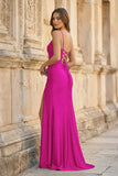 Royal Blue Spaghetti Straps Lace-Up Pleated Mermaid Gown