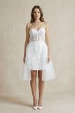 Sheath Sweetheart Lace Corset Wedding Dresses