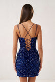 Bodycon Sequins Short Homecoming Dress