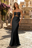 Sweetheart Aqua Blue Sheath Long Prom Dresses