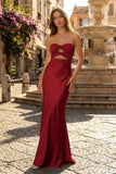 Sweetheart Aqua Blue Sheath Long Prom Dresses