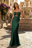 Sweetheart Aqua Blue Sheath Long Prom Dresses