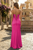 Sweetheart Aqua Blue Sheath Long Prom Dresses