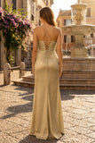 Sweetheart Aqua Blue Sheath Long Prom Dresses
