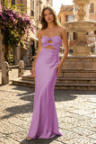 Sweetheart Aqua Blue Sheath Long Prom Dresses