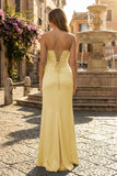 Sweetheart Aqua Blue Sheath Long Prom Dresses
