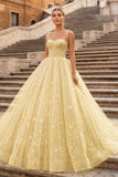 Lavender Tulle Straps Floor Length Evening Dress. Lavender A-Line Prom Dress