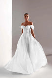 Tulle Prom Dress A-Line Long Shining Beads Prom Gown