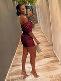 Aqua Off The Shoulder Satin Bodycon Short Homecoming Dress With Beading