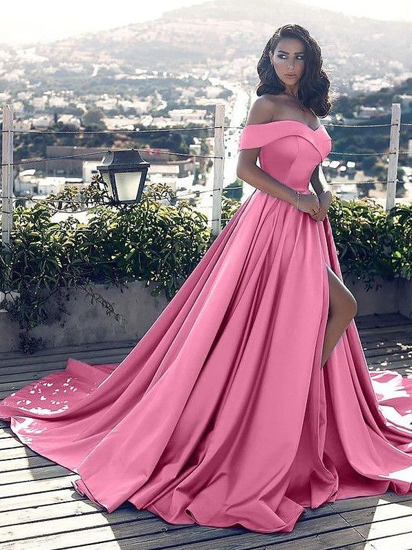 Prom Dress with Slit, Evening Dress ,Winter Formal Dress, Pageant Dance Dresses, Graduation School Party Gown, PC0061 - Promcoming