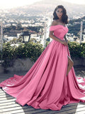 Prom Dress with Slit, Evening Dress ,Winter Formal Dress, Pageant Dance Dresses, Graduation School Party Gown, PC0061 - Promcoming