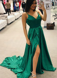 Sexy Prom Dress Slit Skirt, Evening Dress, Pageant Dance Dresses, Graduation School Party Gown, PC0002 - Promcoming
