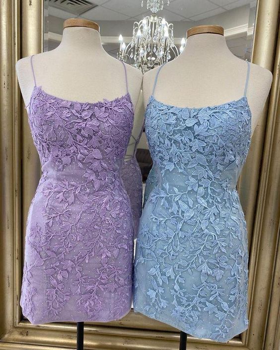 Lace Homecoming Dresses, Short Prom Dress ,Winter Formal Dress, Pageant Dance Dresses, Back To School Party Gown, KB0973