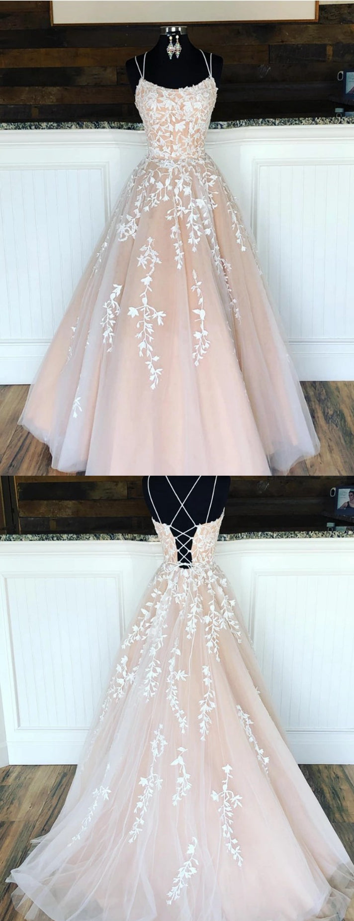 Champagne Prom Dresses Long, Evening Dress ,Winter Formal Dress, Pageant Dance Dresses, Graduation School Party Gown, PC0205 - Promcoming