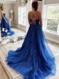 Royal Blue Prom Dresses Long ,Hocoming Dresses, Party Dresses KB1106