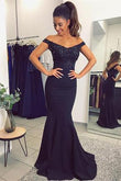 Mermaid Navy Prom Dress, Bridesmaid Dresses, Evening Dress ,Winter Formal Dress, Pageant Dance Dresses, Graduation School Party Gown, PC0180 - Promcoming