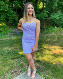Lace Homecoming Dresses, Short Prom Dress ,Winter Formal Dress, Pageant Dance Dresses, Back To School Party Gown, KB0973