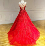Langes Spitzen-Ballkleid, Abendkleid, Tanzkleid, formelles Kleid, Abschlussballkleid, KB0564 