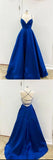 Sexy Backless Prom Dress Royal Blue, Prom Dresses, Evening Dress, Dance Dress, Graduation School Party Gown, PC0355 - Promcoming