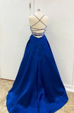 Sexy Backless Prom Dress Royal Blue, Prom Dresses, Evening Dress, Dance Dress, Graduation School Party Gown, PC0355 - Promcoming