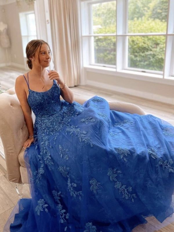 Royal Blue Prom Dresses Long ,Hocoming Dresses, Party Dresses KB1106