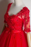 Homecoming Dress with Sleeves, Short Prom Dress ,Winter Formal Dress, Pageant Dance Dresses, Back To School Party Gown, KB0659