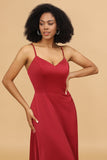 Satin Lace-up Back Bridesmaid Dress Formal Evening Prom Gowns Dresses