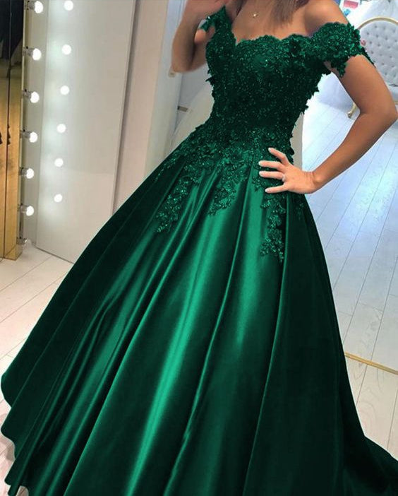Green Prom Dress, Prom Dresses, Evening Dress, Dance Dress, Graduation School Party Gown, PC0383 - Promcoming