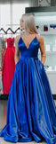 Royal Blue Prom Dress with Pockets, Prom Dresses, Evening Dress, Dance Dress, Graduation School Party Gown, PC0385 - Promcoming