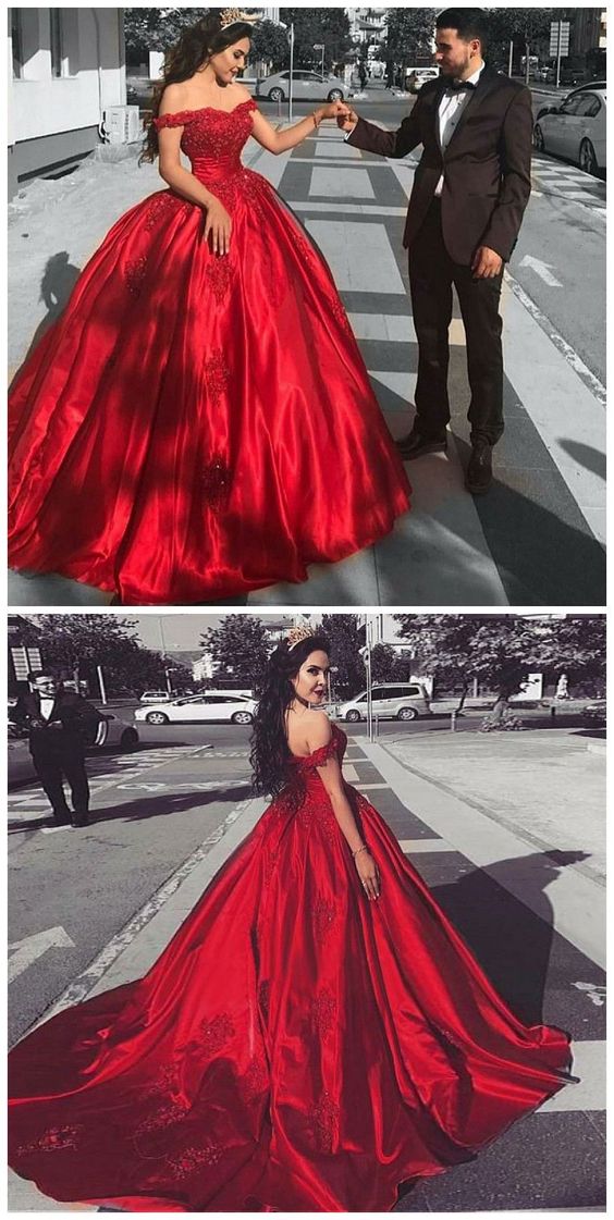 Burgundy Princess Prom Dress, Ball Gown, Sweet 16 Dress, Winter Formal Dress, Pageant Dance Dresses, Graduation School Party Gown, PC0055 - Promcoming