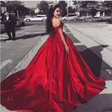 Burgundy Princess Prom Dress, Ball Gown, Sweet 16 Dress, Winter Formal Dress, Pageant Dance Dresses, Graduation School Party Gown, PC0055 - Promcoming