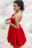 Red Homecoming Dress ,Short Prom Dress, Evening Dress ,Winter Formal Dress, Pageant Dance Dresses, Graduation School Party Gown, PC0073 - Promcoming