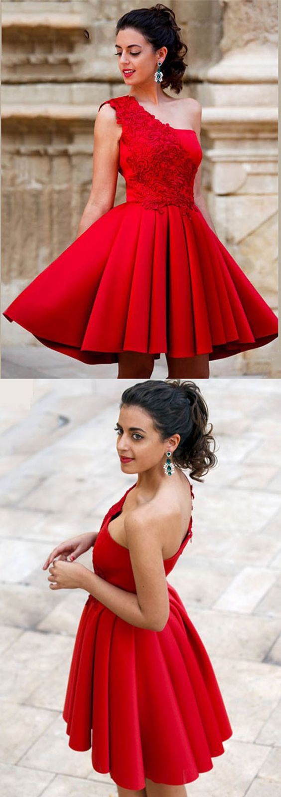 Red Homecoming Dress ,Short Prom Dress, Evening Dress ,Winter Formal Dress, Pageant Dance Dresses, Graduation School Party Gown, PC0073 - Promcoming