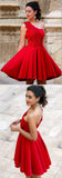 Red Homecoming Dress ,Short Prom Dress, Evening Dress ,Winter Formal Dress, Pageant Dance Dresses, Graduation School Party Gown, PC0073 - Promcoming
