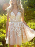 Homecoming Dress with Lace, Short Prom Dress ,Winter Formal Dress, Pageant Dance Dresses, Back To School Party Gown, KB0671