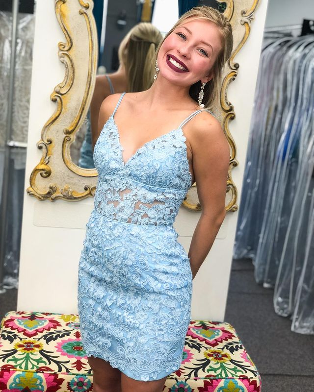 Spitzen-Homecoming-Kleider, Kurzes Abschlussballkleid, Winter-Formalkleid, Festzugstanzkleider, Back to School Partykleid, KB0971 