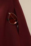 Burgundy A-line Ruffle Straps Satin Mini Homecoming Party Dress Prom Cocktail Wedding Guest Dresses