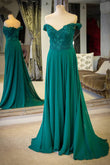 Grünes Ballkleid mit Schulterträgern, Formales Kleid, Abendkleid, Festzugstanzkleider, Schulpartykleid, PC0747 