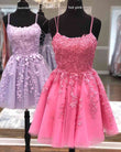 Spitzenkleid für Zuhause, Kurzes Abschlussballkleid, Winterkleid, Festzugstanzkleider, Back to School Partykleid, KB0641 