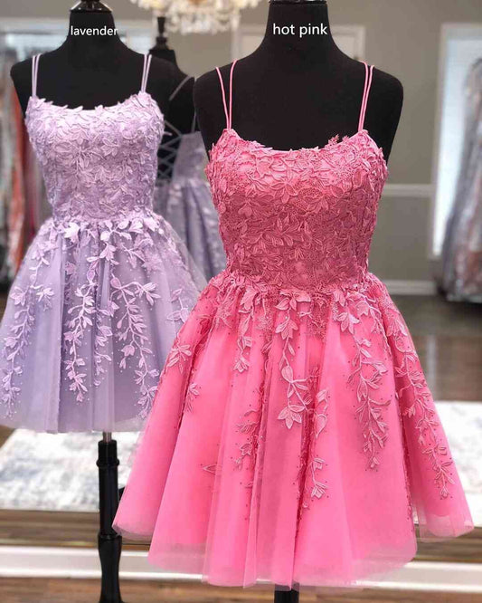 Spitzenkleid für Zuhause, Kurzes Abschlussballkleid, Winterkleid, Festzugstanzkleider, Back to School Partykleid, KB0641 