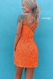 Sexy Homecoming Dress One Shoulder Strap, Short Prom Dress,Formal Dress,Dance Dresses, Back To School Party Gown, KB0859