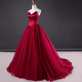 Burgundy Prom Dress, Evening Dress ,Winter Formal Dress, Pageant Dance Dresses, Graduation School Party Gown, PC0211 - Promcoming