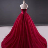 Burgundy Prom Dress, Evening Dress ,Winter Formal Dress, Pageant Dance Dresses, Graduation School Party Gown, PC0211 - Promcoming
