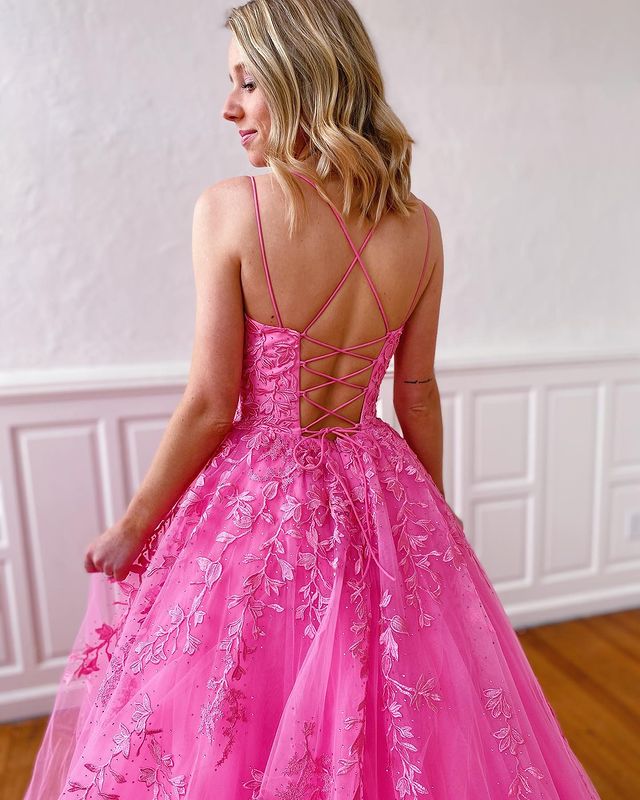 Pink Prom Dresses Long 2024 Winter Formal Dress Pageant Dance Dresses Back To School Party Gown
