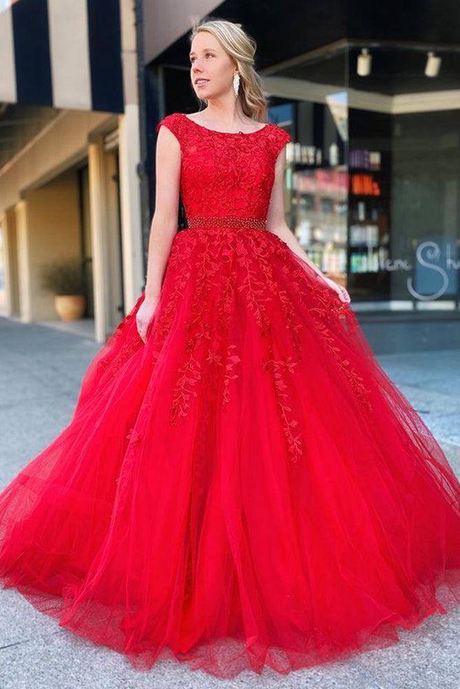 Red Lace Prom Dresses Long 2024 Winter Formal Dress Pageant Dance Dresses Back To School Party Gown