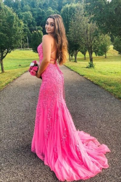 Mermaid Lace Prom Dresses, Formal Dress, Evening Dress, Pageant Dance Dresses, School Party Gown, KB0750