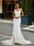 Sweetheart Lace Appliqued Sweep Train Wedding Dress As Picture Bridal Gowns Dresses
