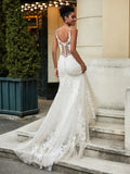 Sweetheart Lace Appliqued Sweep Train Wedding Dress As Picture Bridal Gowns Dresses
