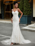 Sweetheart Lace Appliqued Sweep Train Wedding Dress As Picture Bridal Gowns Dresses