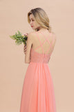 Classy Spaghetti Slim Side Split Bridesmaid Dress Sky Blue V-Neck Wedding Party Evening Dress